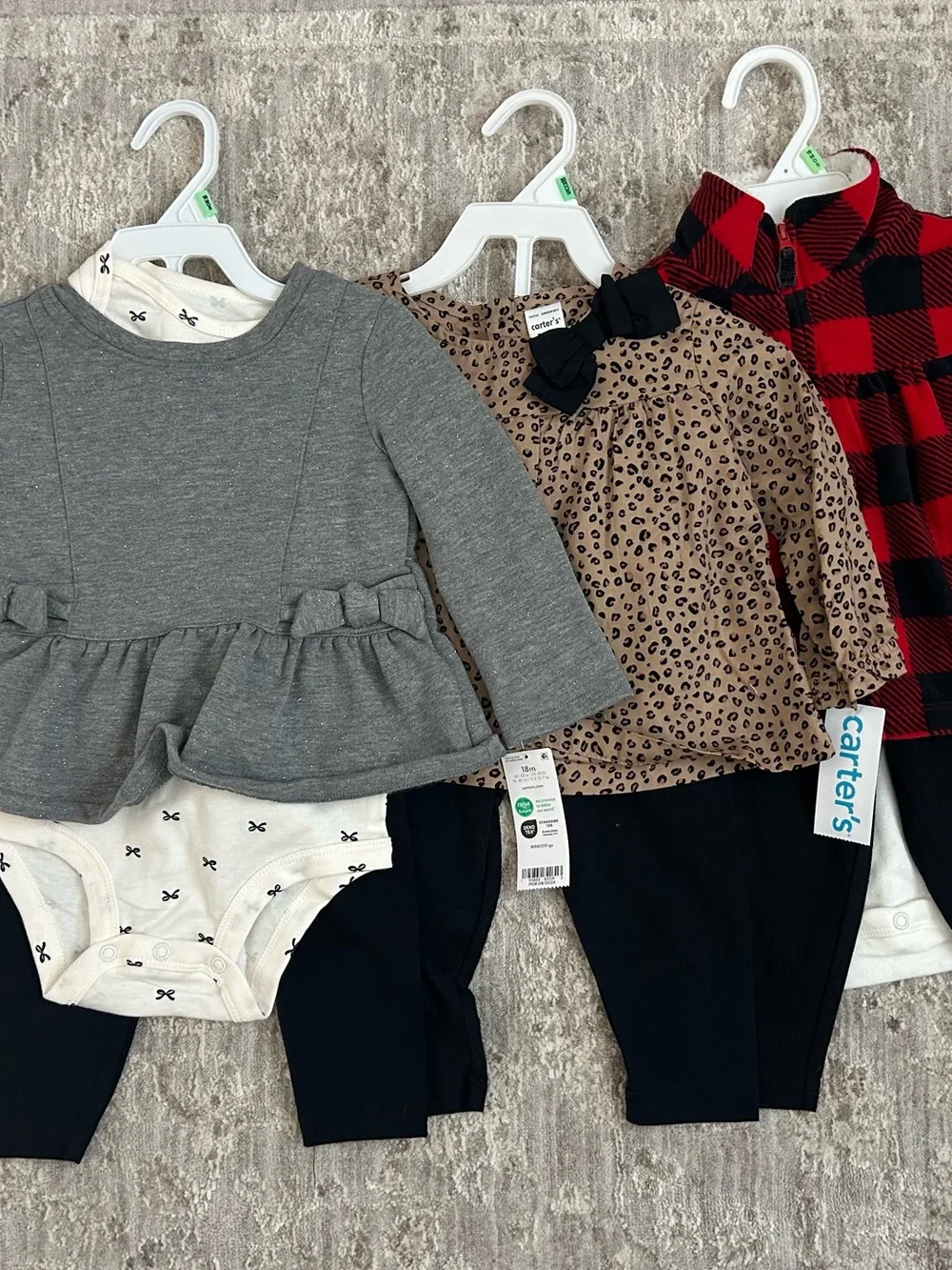 NWT Three Carter’s Holiday Outfit Sets